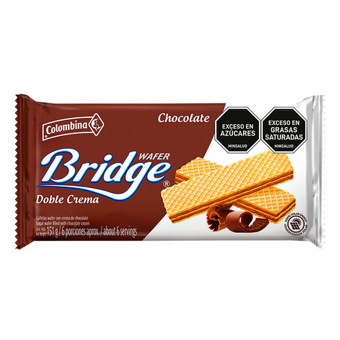 GALLETA BRIDGE 151G TACO CHOCOLATE
